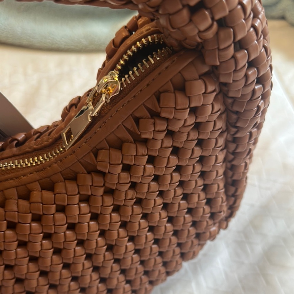 Brown Woven Shoulder Bag - Picture 3 of 4